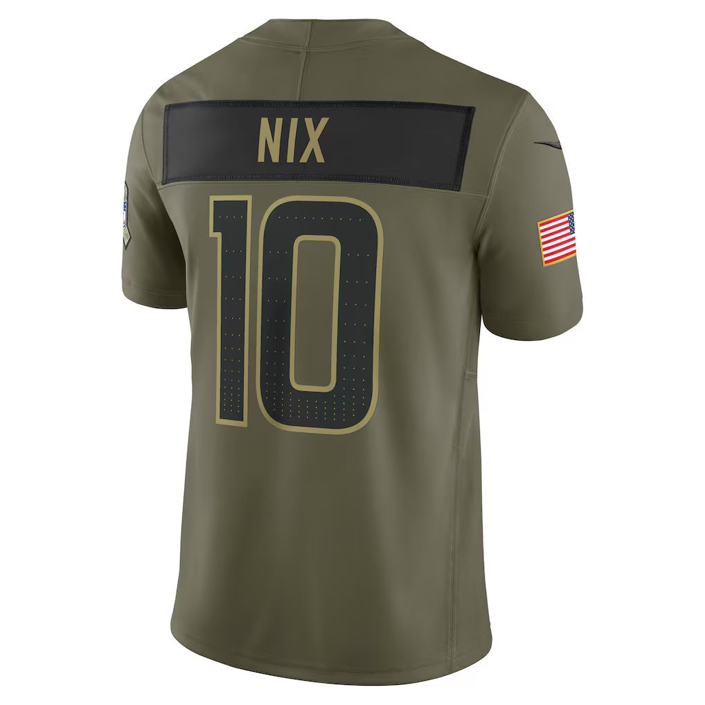 American Football Jersey | D.Broncos #10 Bo Nix Olive 2025 Salute to Service Limited Stitched Football American Jersey - image 1