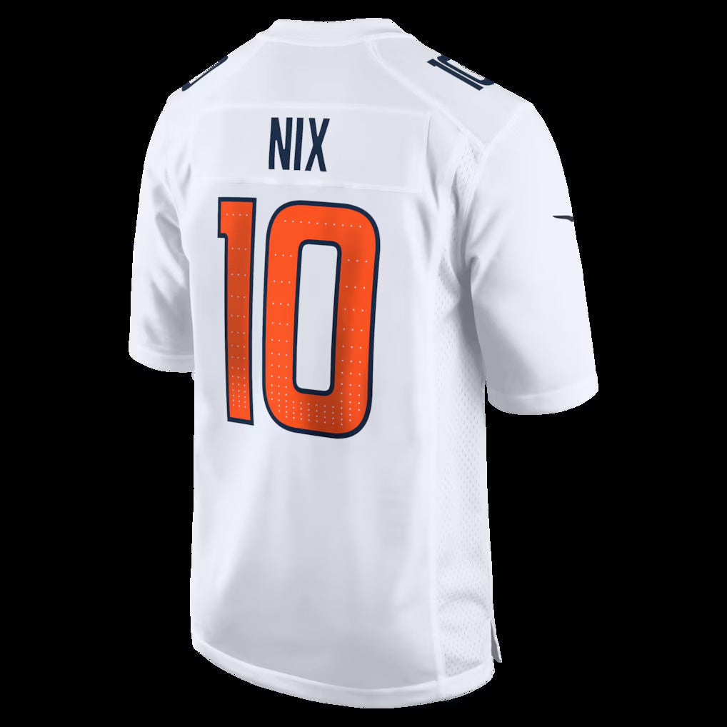 American Football Jersey | D.Broncos #10 Bo Nix White Tundra Fashion Game Stitched Football American Jersey - image 1