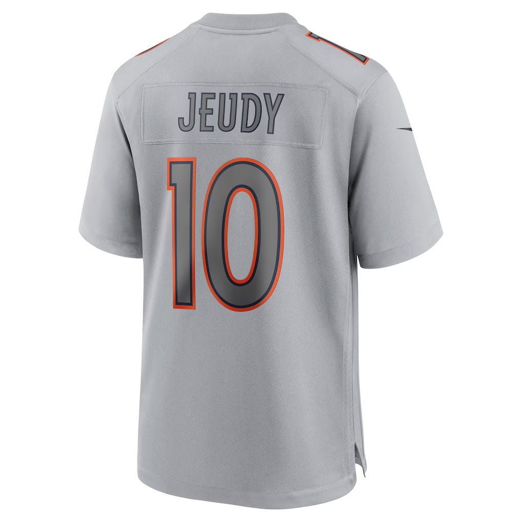 American Football Jersey | D.Broncos #10 Jerry Jeudy Gray Atmosphere Fashion Game Stitched Football American Jersey - image 1