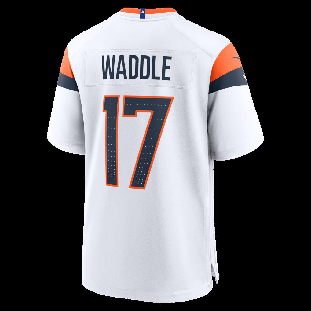 American Football Jersey | D.Broncos #17 Jaylen Waddle White Game Stitched Football American Jersey - image 1