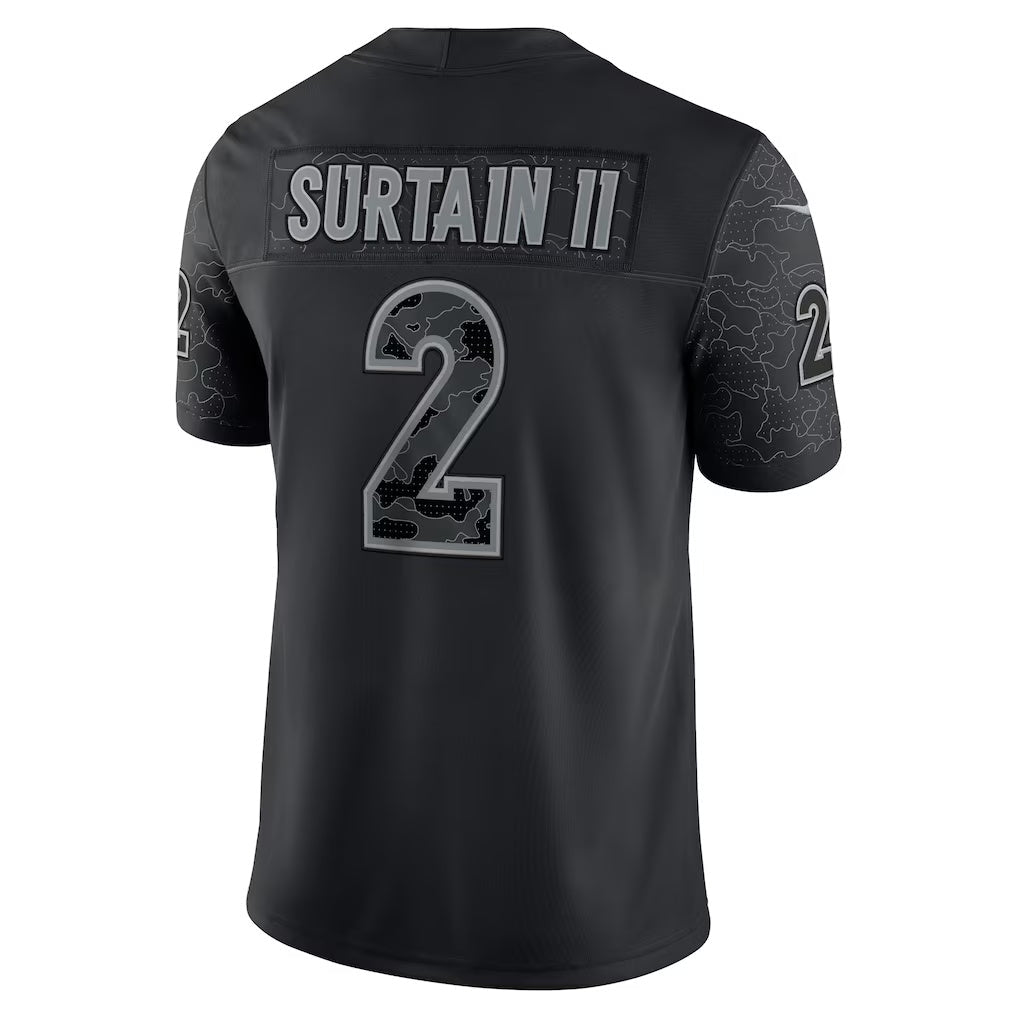 American Football Jersey | D.Broncos #2 Patrick Surtain II Black RFLCTV Limited Stitched Football American Jersey - image 1