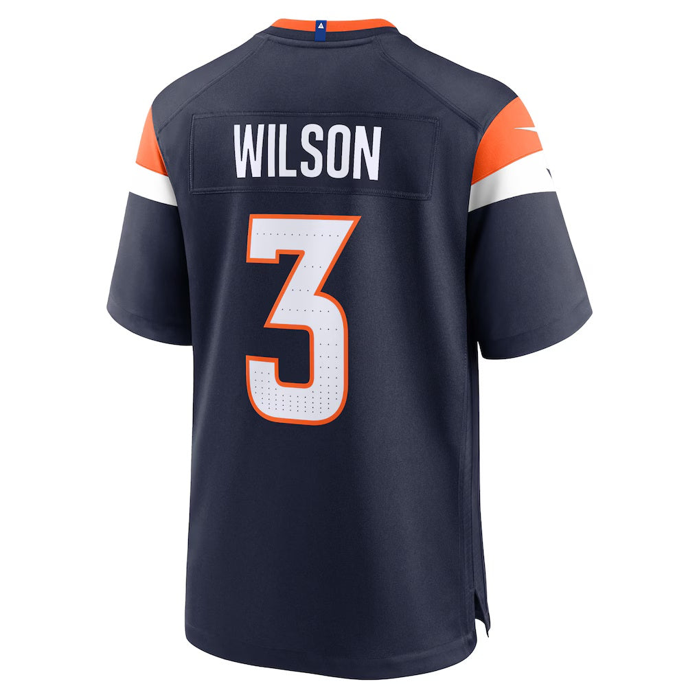 American Football Jersey | D.Broncos #3 Russell Wilson Navy Alternate Game Stitched Football American Jersey - image 1