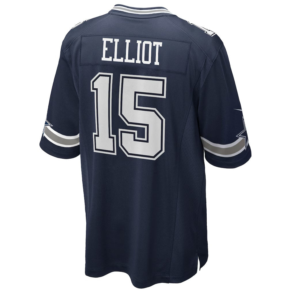 American Football Jersey | D.Cowboys #15 Ezekiel Elliott Navy Team Game Limited Stitched Football American Jersey - image 1