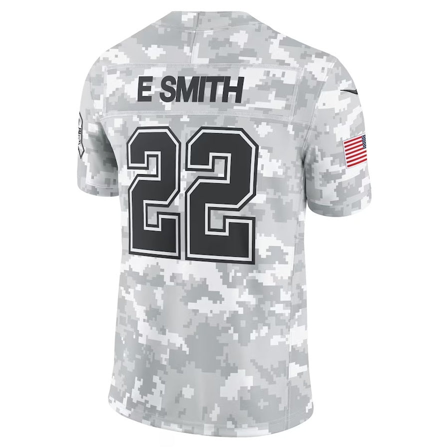 American Football Jersey | D.Cowboys #22 Emmitt Smith Arctic Camo 2024 Salute to Service Retired Player Limited Stitched Football American Jersey - image 1