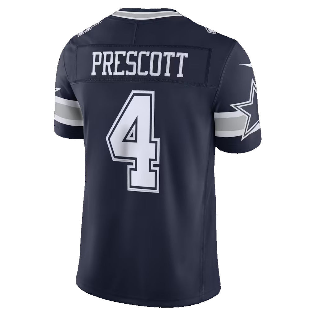 American Football Jersey | D.Cowboys #4 Dak Prescott Navy Team Vapor F.U.S.E. Stitched Limited - image 1