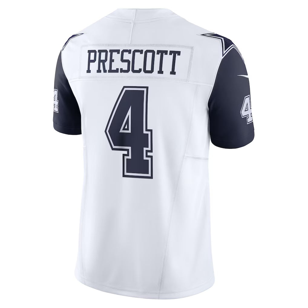 American Football Jersey | D.Cowboys #4 Dak Prescott White Vapor F.U.S.E. Limited Stitched Football American Jersey - image 1