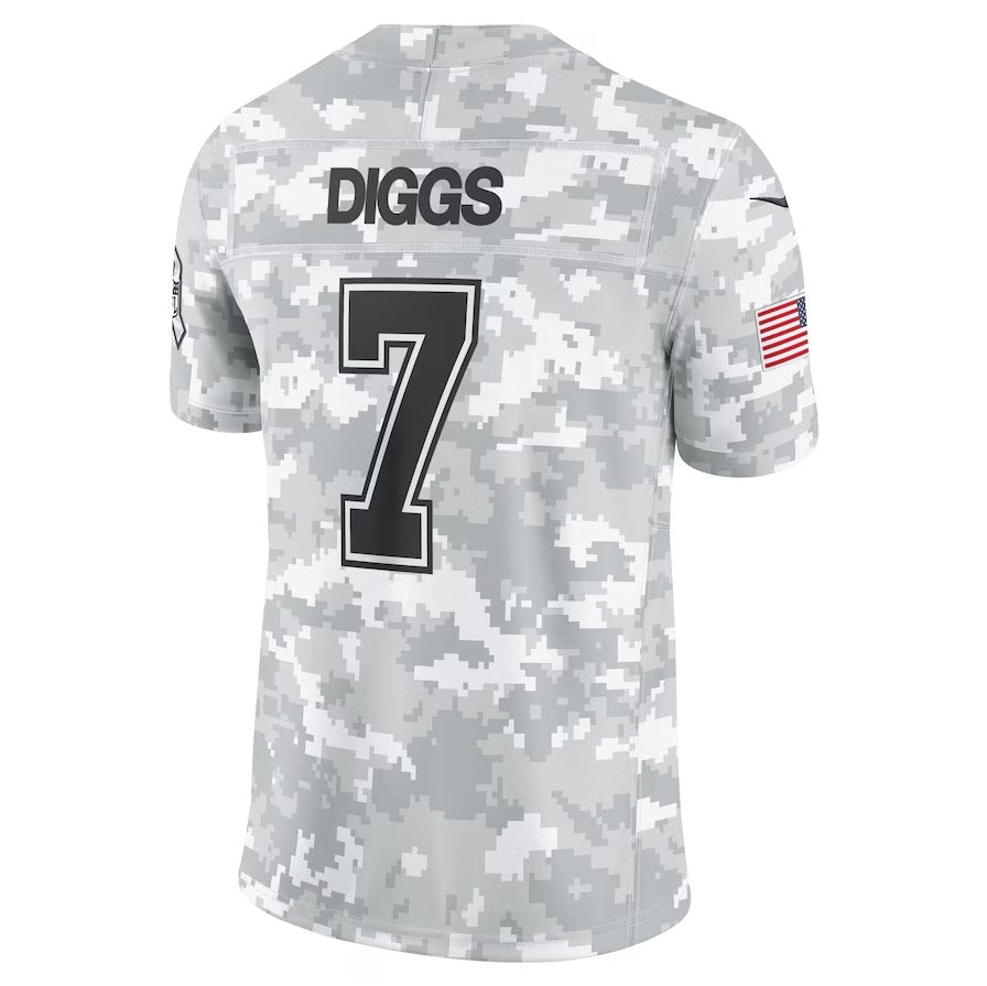 American Football Jersey | D.Cowboys #7 Trevon Diggs Arctic Camo 2024 Salute to Service Limited Stitched Football American Jersey - image 1