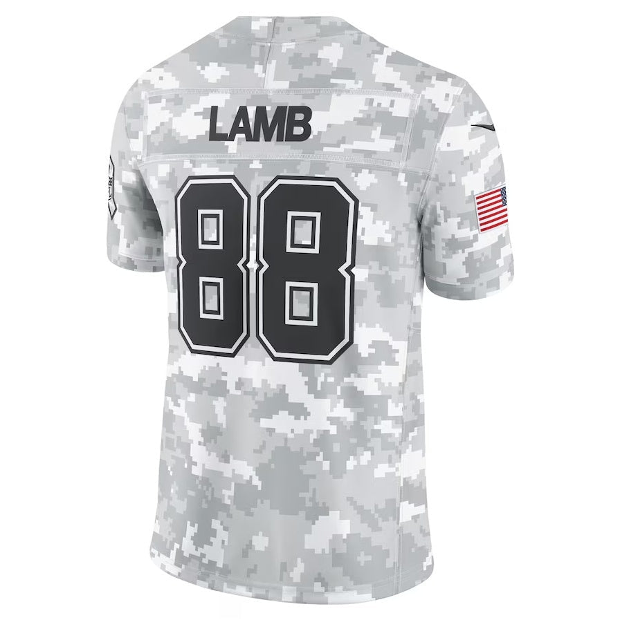 American Football Jersey | D.Cowboys #88 CeeDee Lamb Arctic Camo 2024 Salute to Service Limited Stitched Football American Jersey - image 1