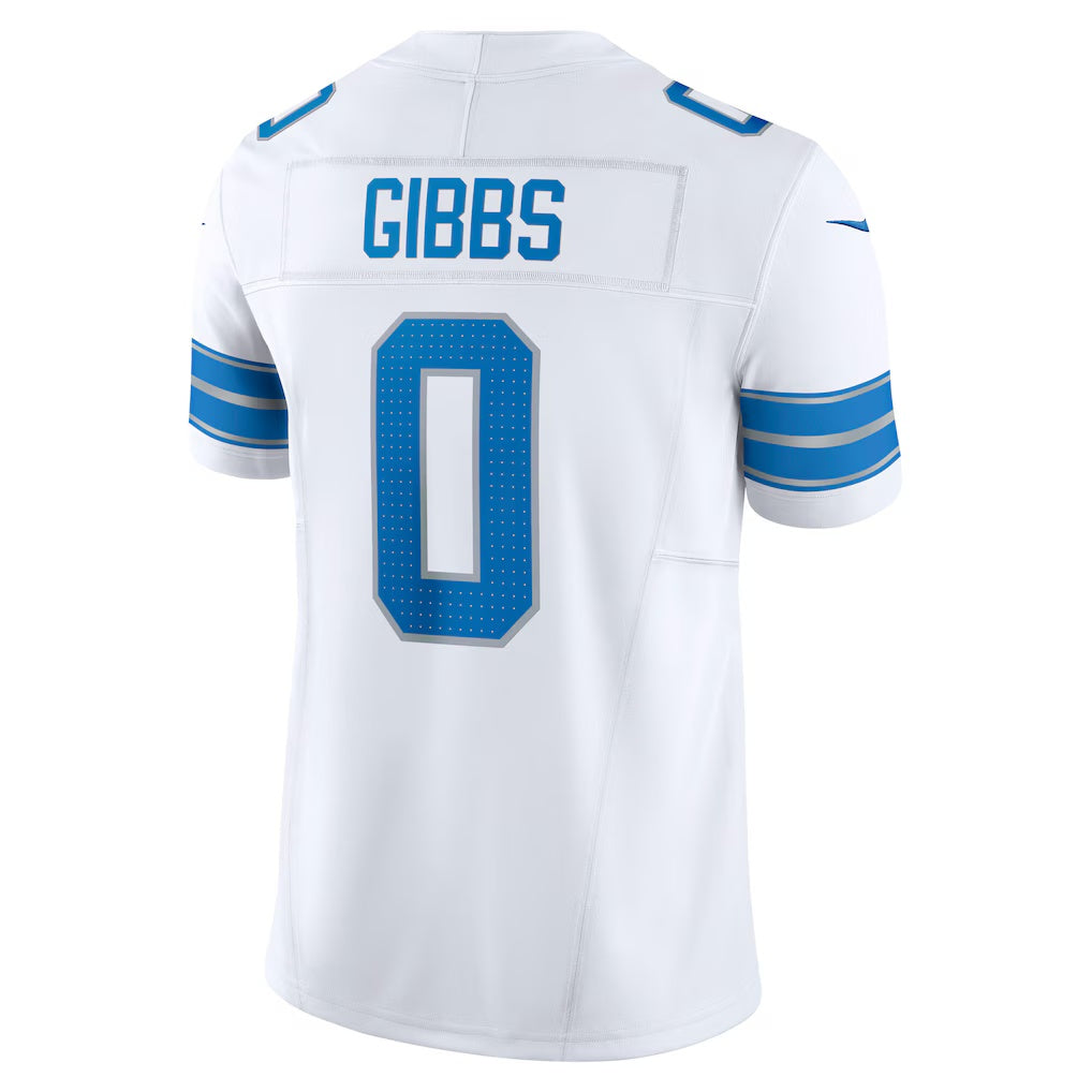American Football Jersey | D.Lions #0 Jahmyr Gibbs White Vapor F.U.S.E. Limited Stitched Football American Jersey - image 1