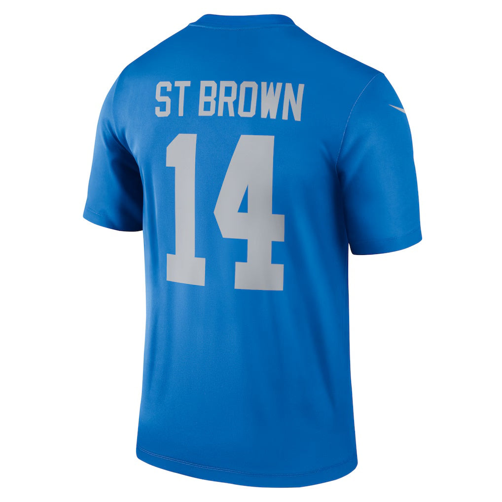 American Football Jersey | D.Lions #14 Amon-Ra St. Brown Blue Legend Player Performance Top Stitched Football American Jersey - image 1