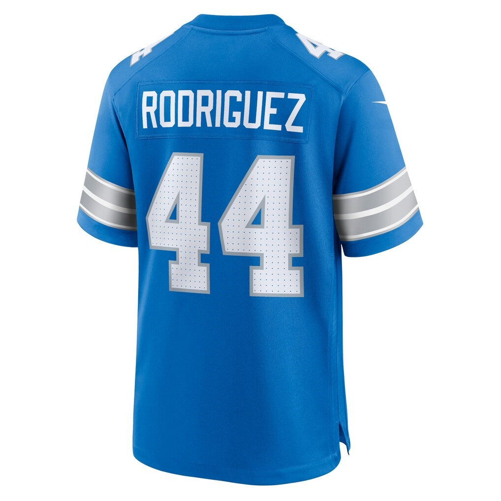 American Football Jersey | D.Lions #44 Malcolm Rodriguez Blue Game Stitched Football American Jersey - image 1