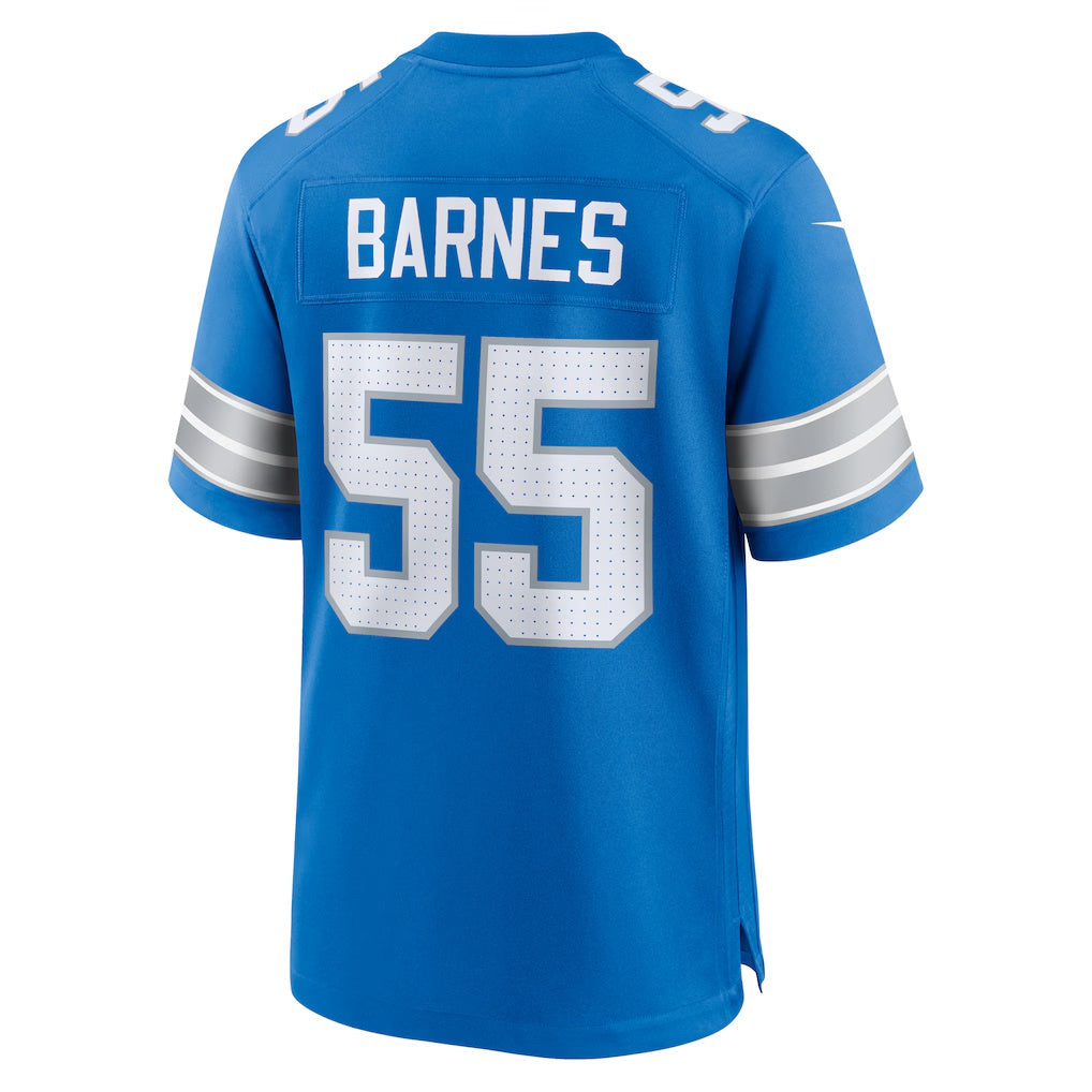 American Football Jersey | D.Lions #55 Derrick Barnes Blue Team Game Stitched Football American Jersey - image 1