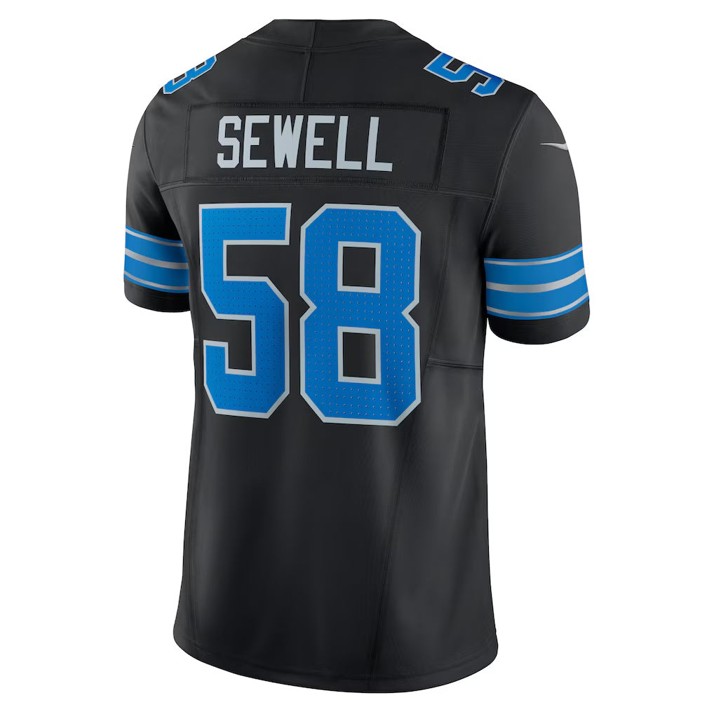American Football Jersey | D.Lions #58 Penei Sewell Black Vapor F.U.S.E. Alternate Limited Stitched Football American Jersey - image 1