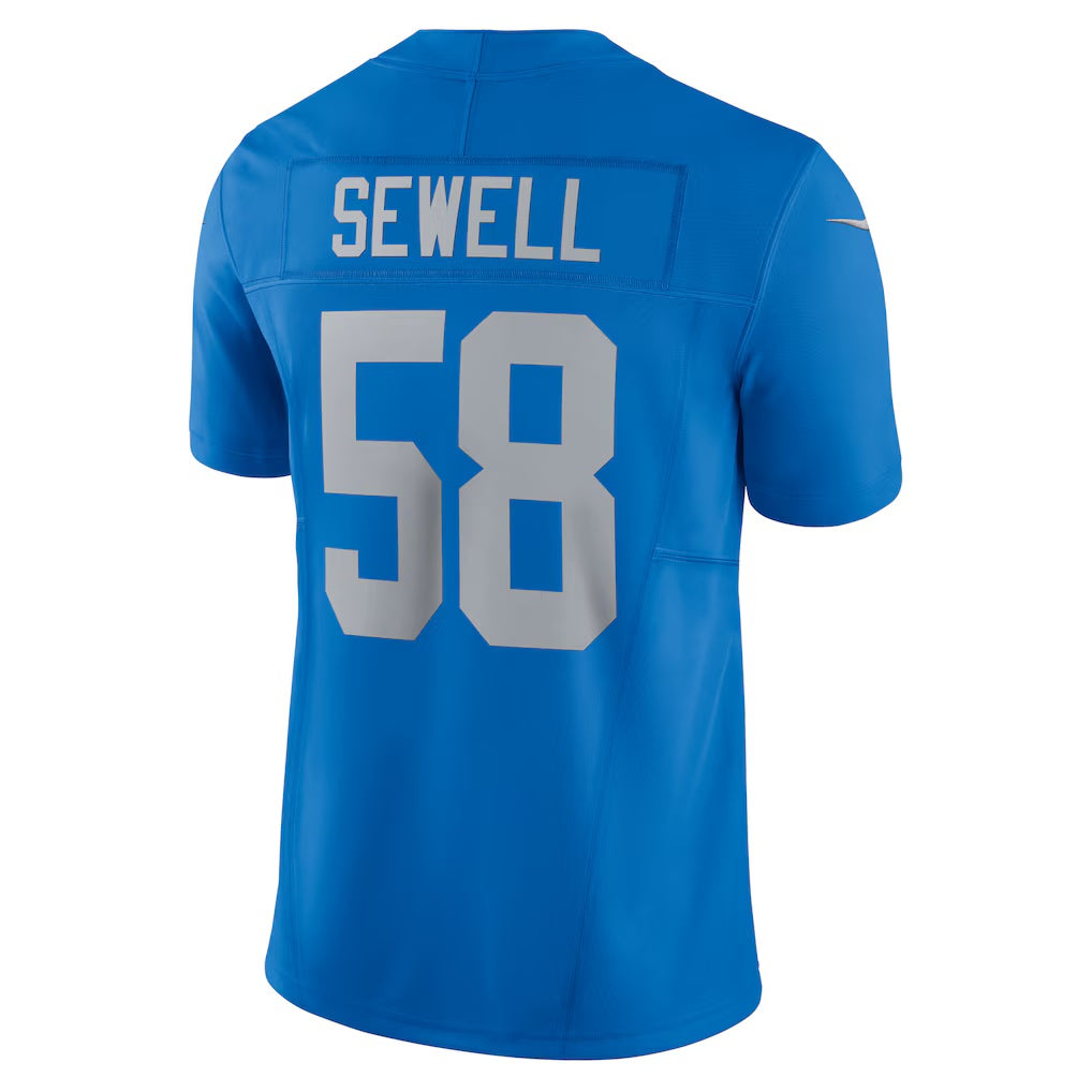 American Football Jersey | D.Lions #58 Penei Sewell Blue Vapor F.U.S.E. Alternate Limited Stitched Football American Jersey - image 1