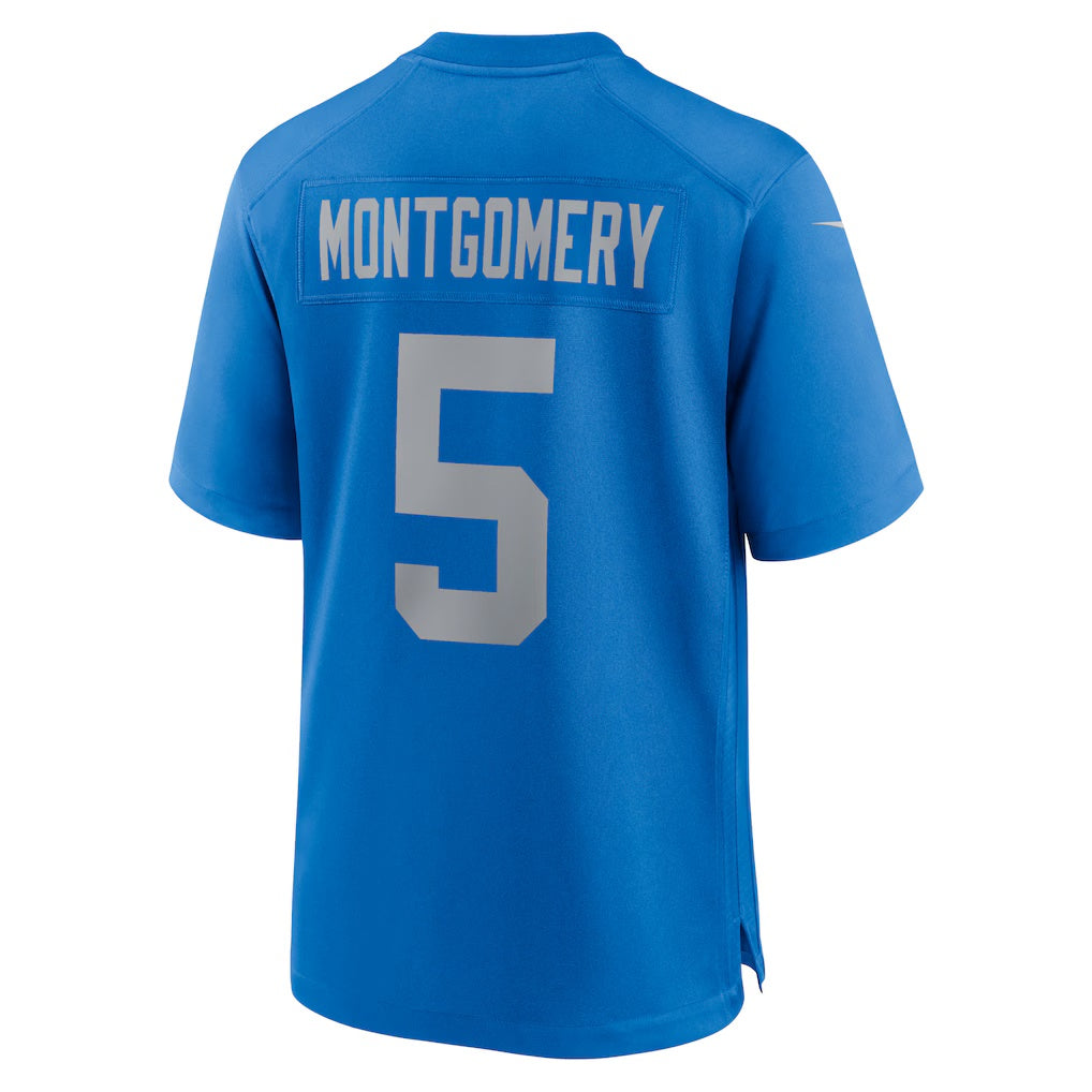 American Football Jersey | D.Lions #5 David Montgomery Blue Alternate Game Stitched Football American Jersey - image 1