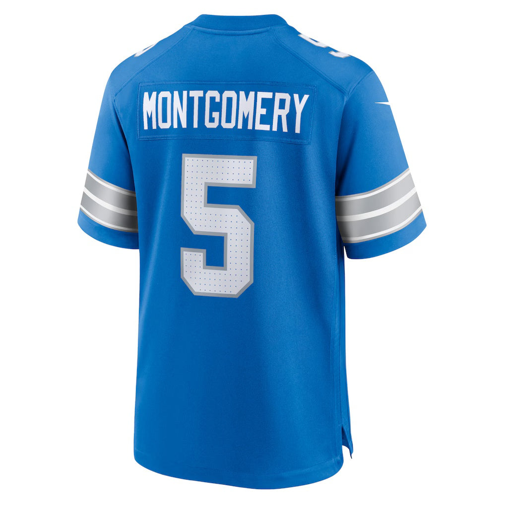 American Football Jersey | D.Lions #5 David Montgomery Blue Game Stitched Football American Jersey - image 1
