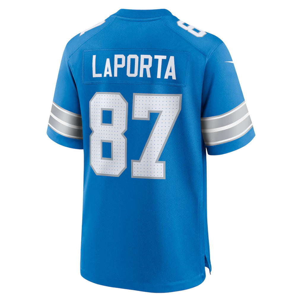 American Football Jersey | D.Lions #87 Sam LaPorta Blue Game Stitched Football American Jersey - image 1