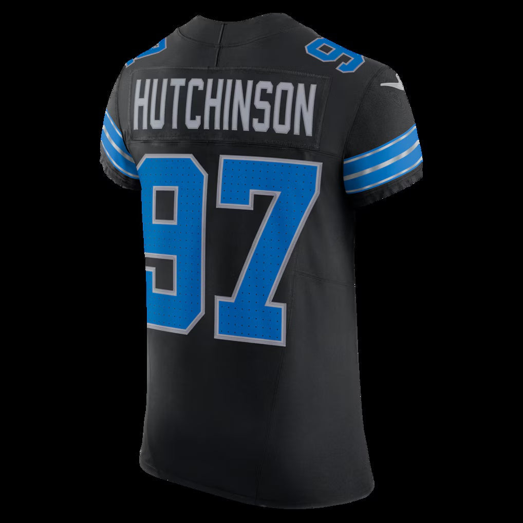 American Football Jersey | D.Lions #97 Aidan Hutchinson Black Alternate Vapor F.U.S.E. Stitched Football American Jersey - image 1