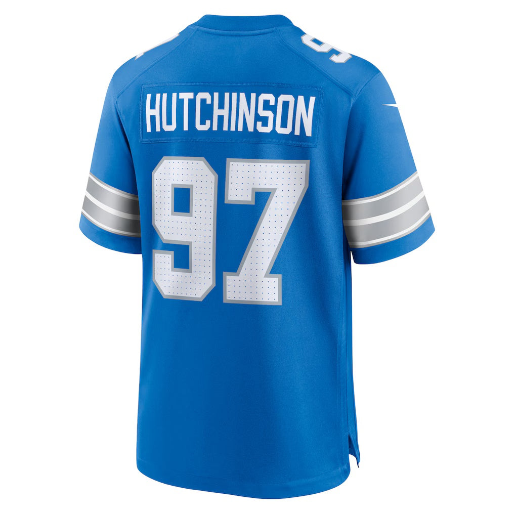 American Football Jersey | D.Lions #97 Aidan Hutchinson Blue Game Stitched Football American Jersey - image 1