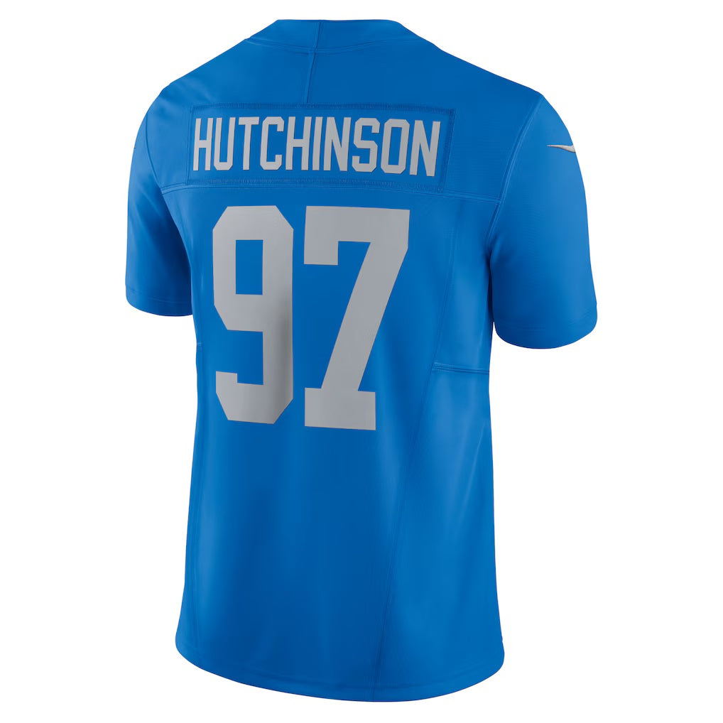 American Football Jersey | D.Lions #97 Aidan Hutchinson Blue Vapor F.U.S.E. Alternate Limited Stitched Football American Jersey - image 1