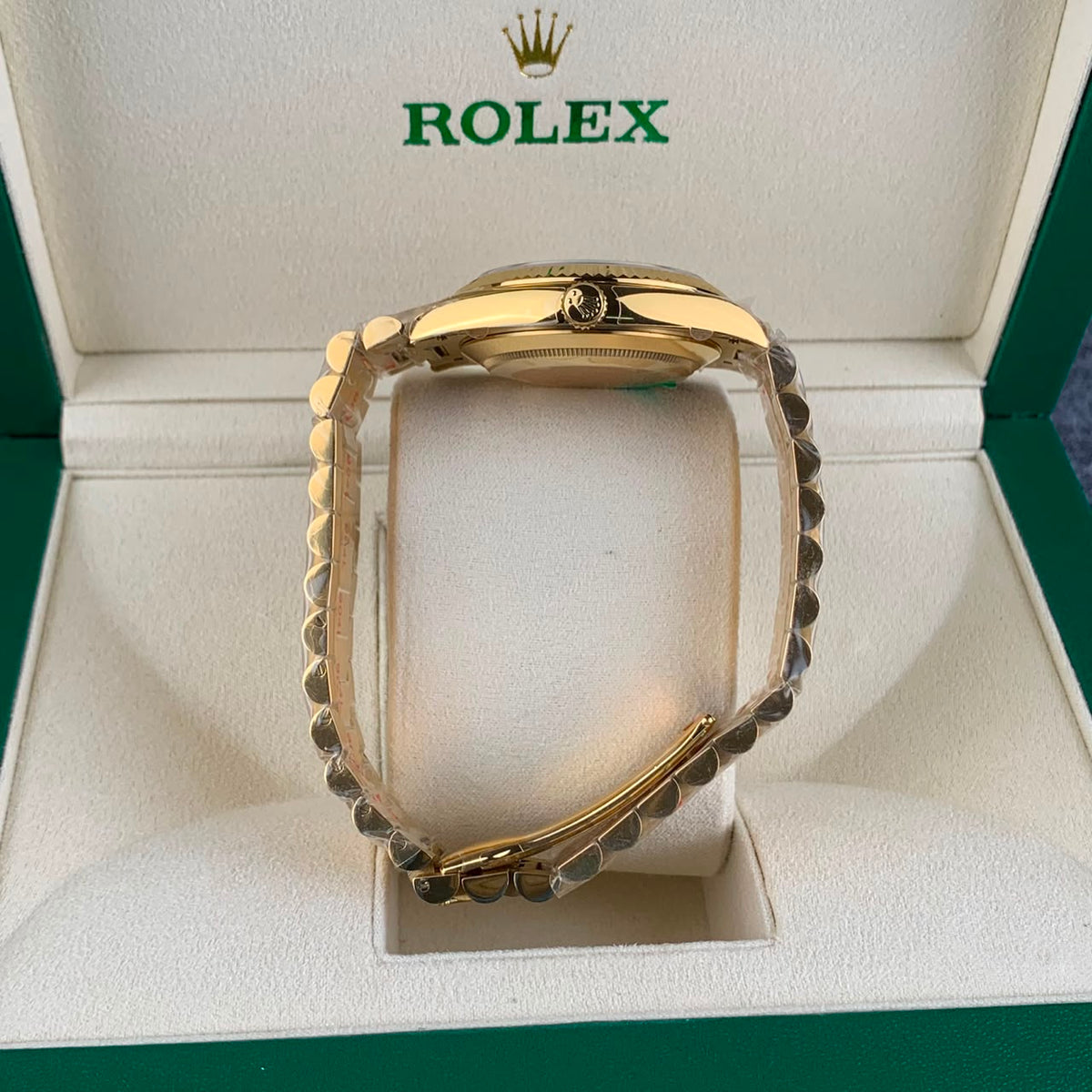 Yellow Gold & Green 40MM Watch - product view 4