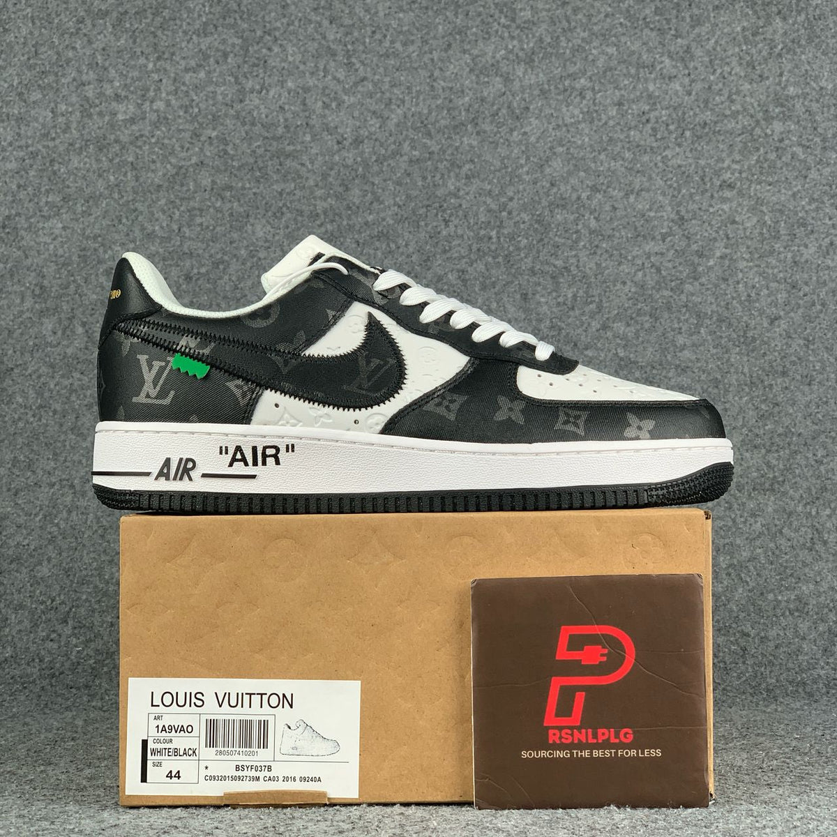 (CUSTOM) NIKE AIR FORCE 1 LOW Sneakers 'WHITE BLACK' - product view 1