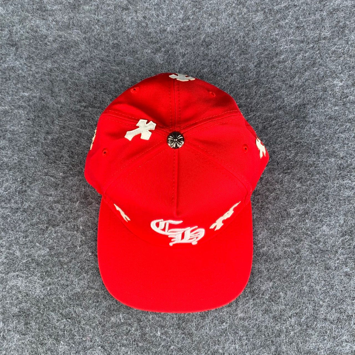 Chrome Hearts Cross Patch Snapback 'Red' - product view 3