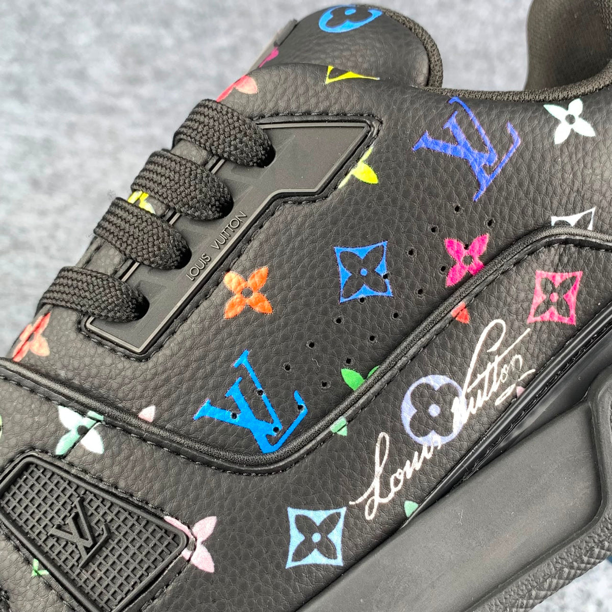 Takashi Murakami x Louis Vuitton Trainer Sneakers 'Black' - product view 8