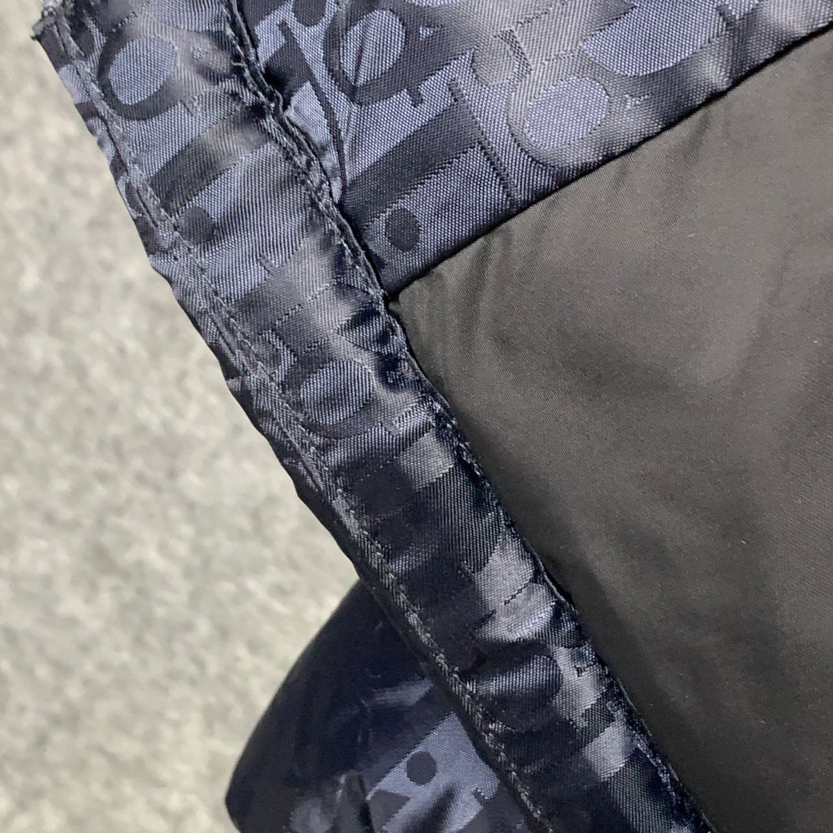 Dior Oblique Motif Down Jacket in Navy Technical Jacquard - product view 7