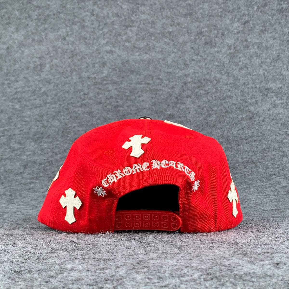 Chrome Hearts Cross Patch Snapback 'Red' - product view 5