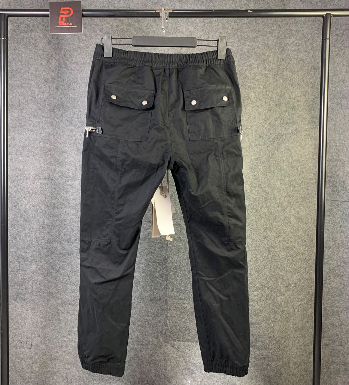 Rick Owens Bauhaus Cargo Pants 'Black' - product view 2