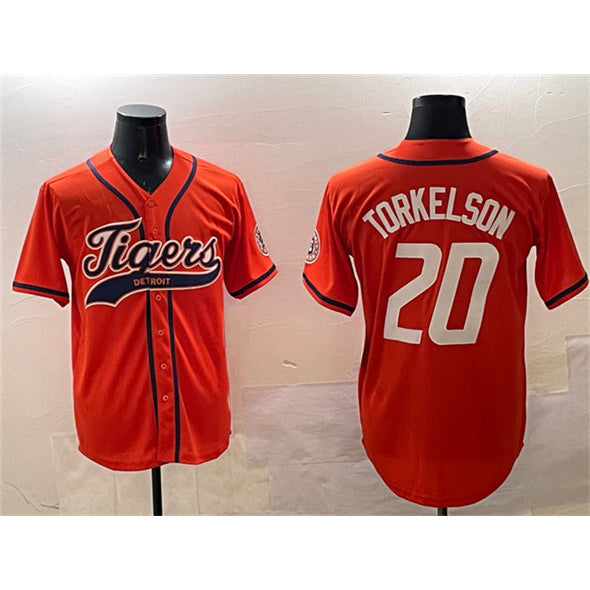 Baseball Jersey | Detroit Tigers #20 Spencer Torkelson Orange With Patch Stitched - image 1