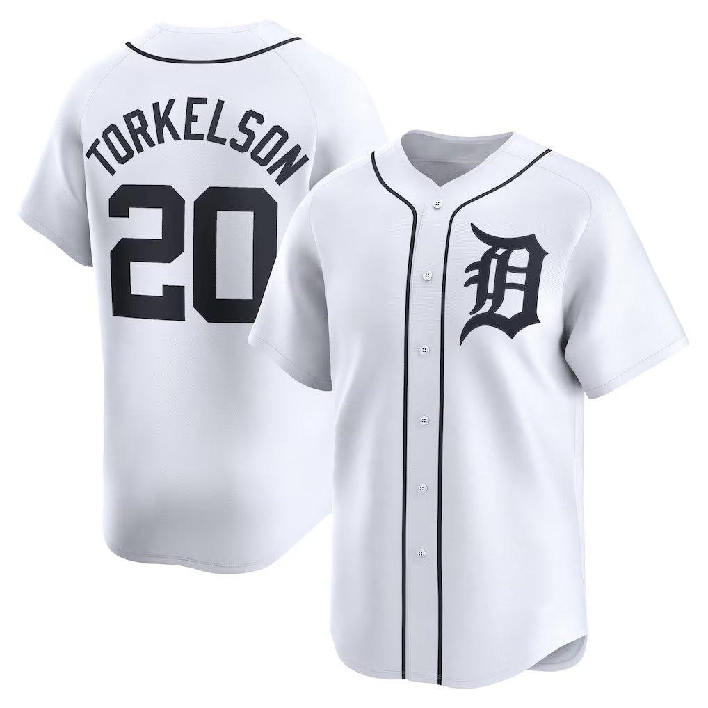 Baseball Jersey | Detroit Tigers #20 Spencer Torkelson White Home Limited Player - image 1