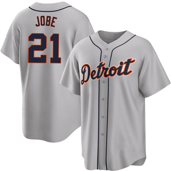 Baseball Jersey | Detroit Tigers #21 Jackson Jobe Gray Stitched - image 1