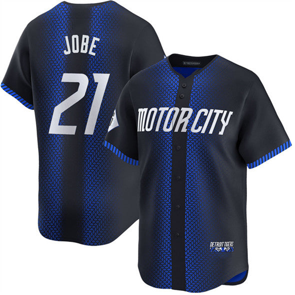 Baseball Jersey | Detroit Tigers #21 Jackson Jobe Navy City Connect Stitched - image 1