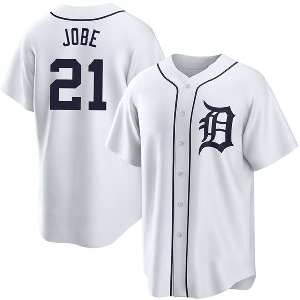 Baseball Jersey | Detroit Tigers #21 Jackson Jobe White Stitched - image 1