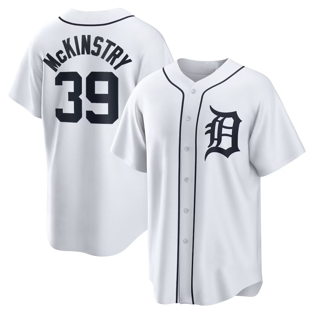Baseball Jersey | Detroit Tigers #39 Zach McKinstry White Home Replica - image 1