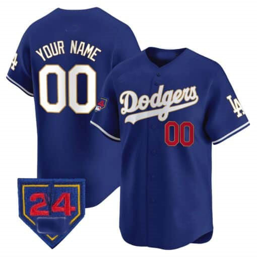 Baseball Jersey | Dodgers 2024 Spring Training Patch Limited Custom Jersey ¨C Royal - image 1