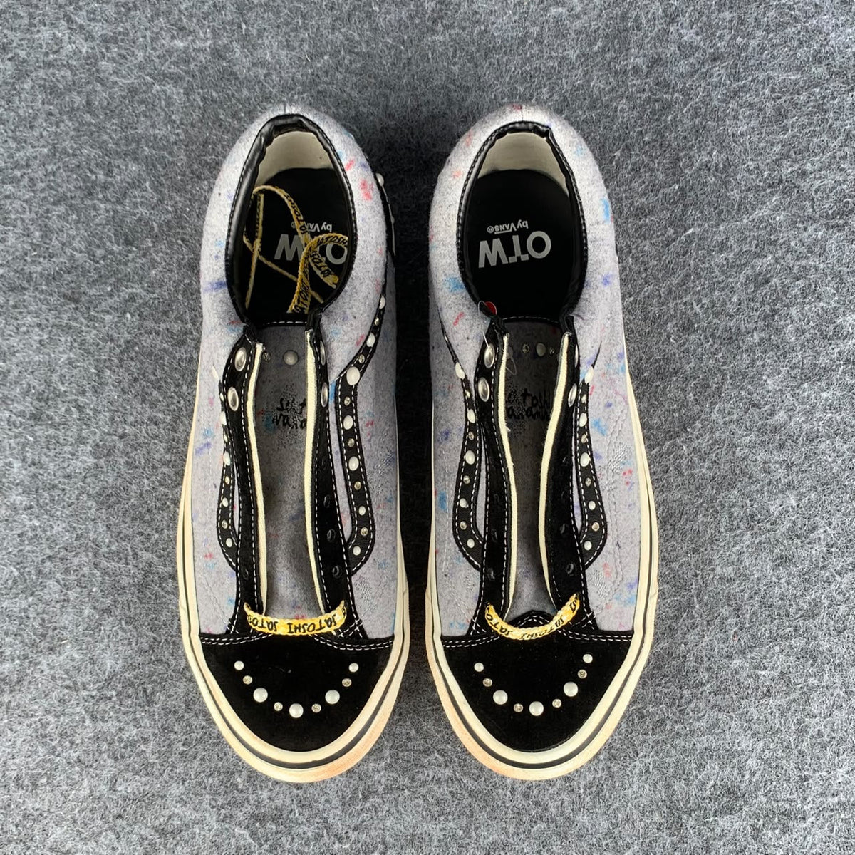 SATOSHI NAKAMOTO x Vans Old Skool Reissue 36 Sneakers 'Speckled Moving Blanket Grey' - product view 2