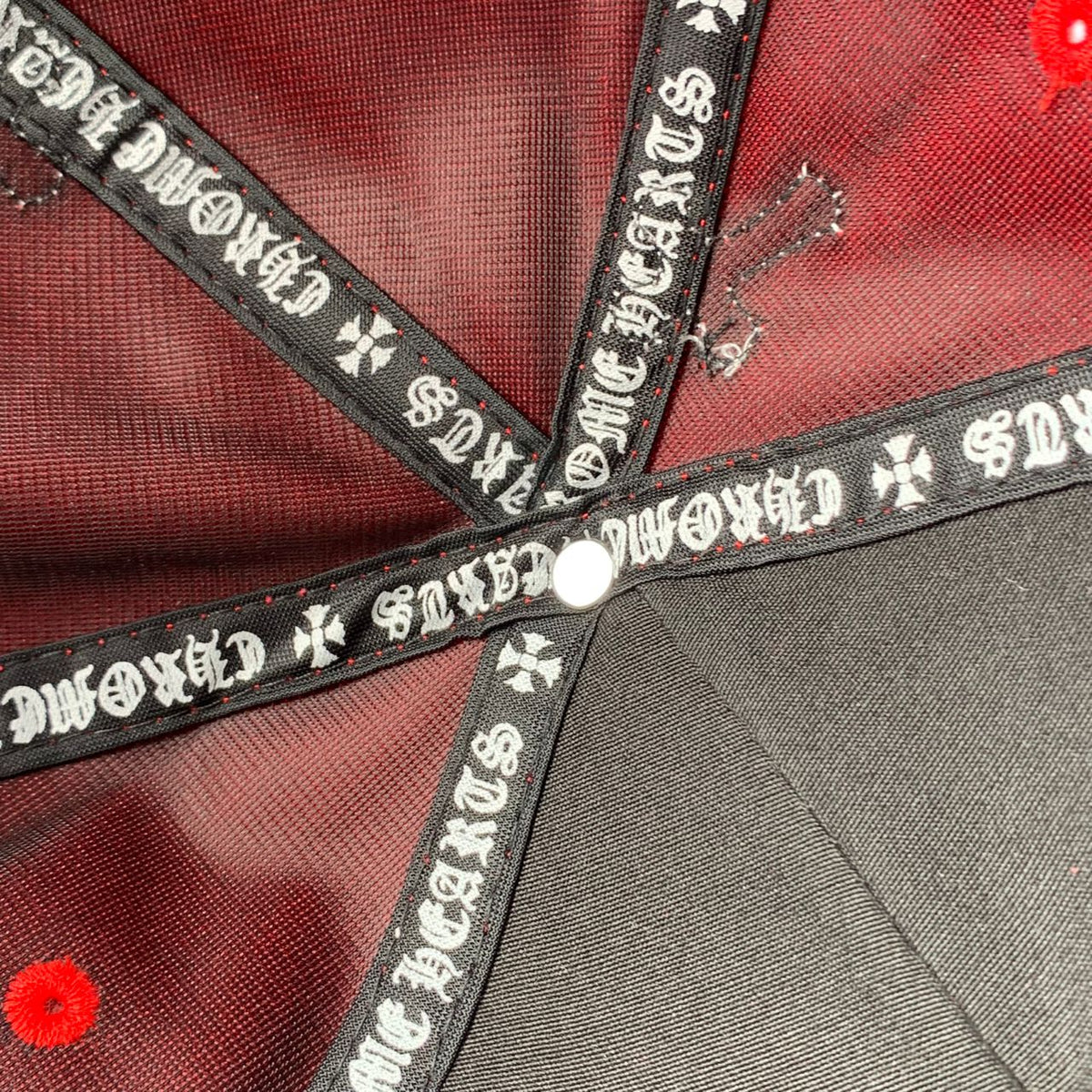 Chrome Hearts Cross Patch Snapback 'Red' - product view 10