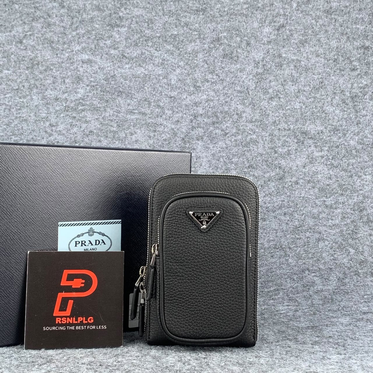 Prada Leather Phone Case 'Black' - product view 1