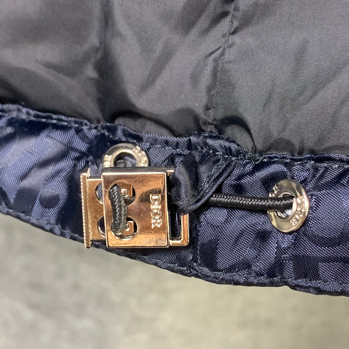 Dior Oblique Motif Down Jacket in Navy Technical Jacquard - product view 6