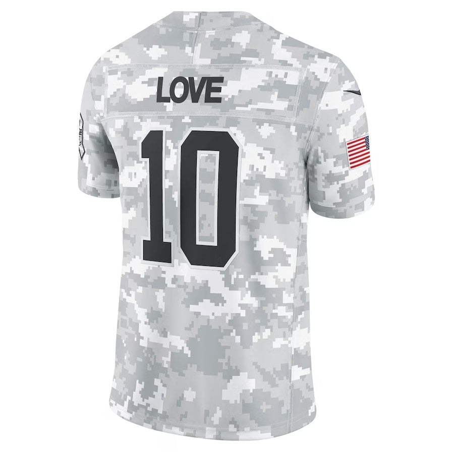 American Football Jersey | GB.Packers #10 Jordan Love Arctic Camo 2024 Salute to Service Limited Stitched Football American Jersey - image 1