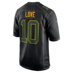 American Football Jersey | GB.Packers #10 Jordan Love Black Fashion Game Stitched Football American Jersey - image 1