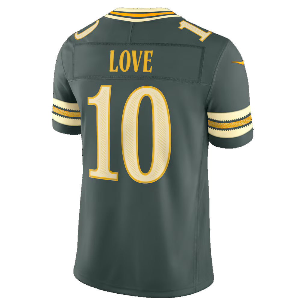 American Football Jersey | GB.Packers #10 Jordan Love Green 2026 Rivalries Collection Limited Football Stitched Jersey - image 1