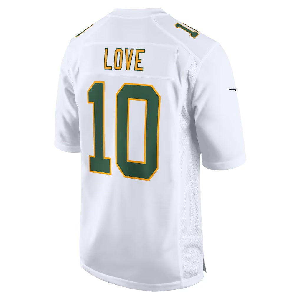 American Football Jersey | GB.Packers #10 Jordan Love White Fashion Game Stitched Football American Jersey - image 1