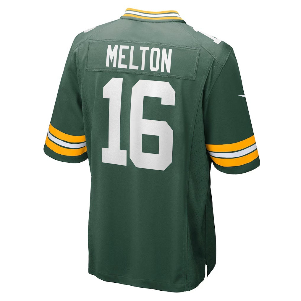 American Football Jersey | GB.Packers #16 Bo Melton Green Team Game Stitched Football American Jersey - image 1