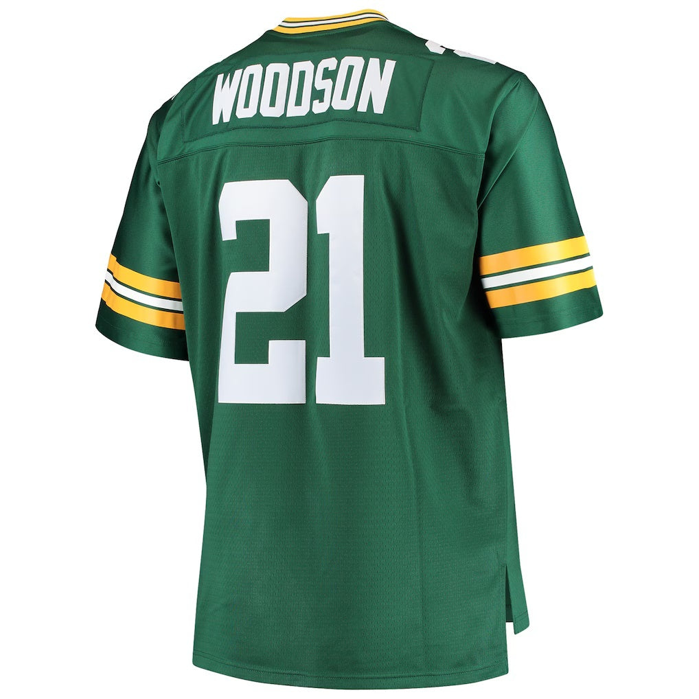 American Football Jersey | GB.Packers #21 Charles Woodson Green Big & Tall Retired Player Replica Stitched Football American Jersey - image 1