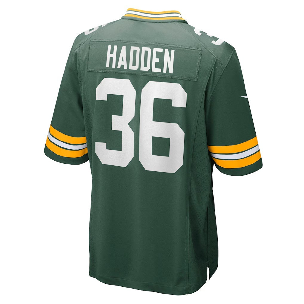 American Football Jersey | GB.Packers #36 Kamal Hadden Green Team Game Stitched Football American Jersey - image 1