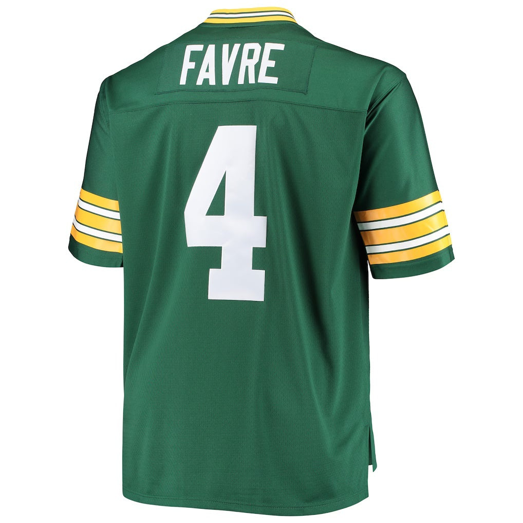 American Football Jersey | GB.Packers #4 Brett Favre Green Big & Tall Retired Player Replica Stitched Football American Jersey - image 1